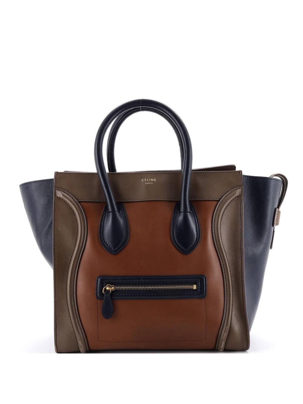 Celine Tricolor Luggage Bag Leather #369095C10B